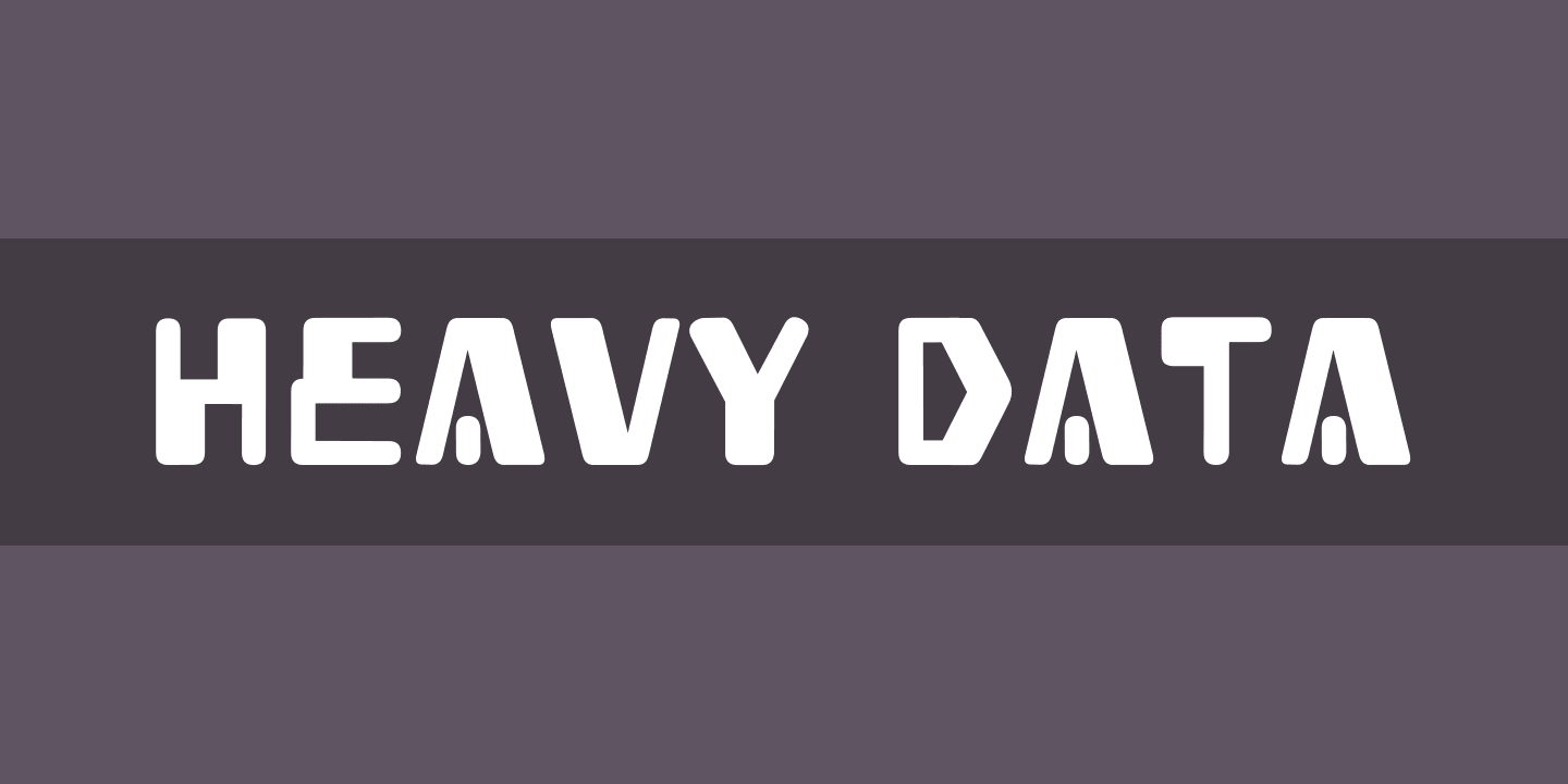 Шрифт Heavy Data